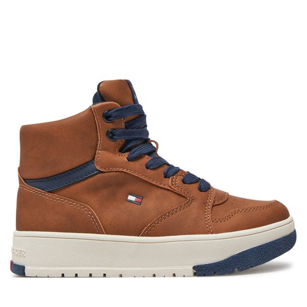 Tommy Hilfiger Сникърси Tommy Hilfiger Mid Cutlace-Up Sneaker T3X9-33641-1351 M Кафяв