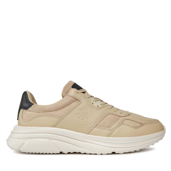 Tommy Hilfiger Сникърси Tommy Hilfiger Modern Runner Premium Lth FM0FM04879 Бежов