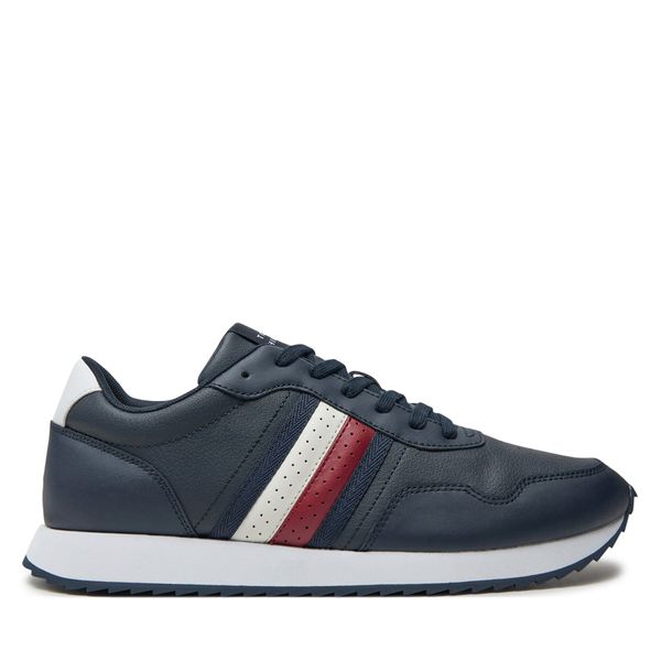 Tommy Hilfiger Сникърси Tommy Hilfiger Runner Evo Lth Mix Ess FM0FM05121 Тъмносин