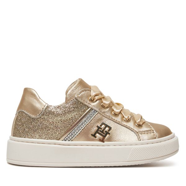 Tommy Hilfiger Сникърси Tommy Hilfiger Sneaker Bassa Allacciata T1A9-33932-0829 S Златист