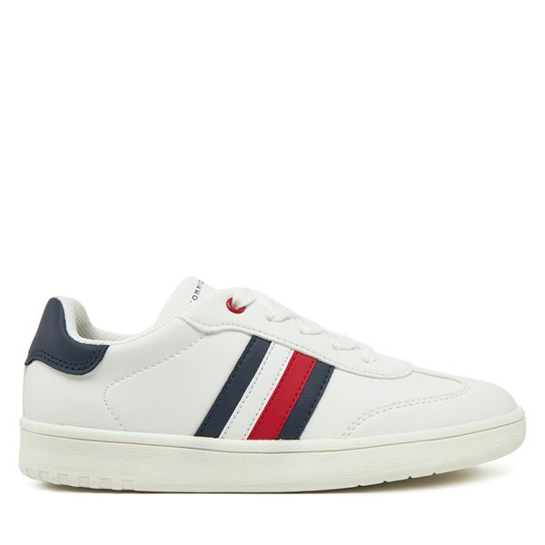 Tommy Hilfiger Сникърси Tommy Hilfiger Stripe Low Cut Lace-Up Sneaker T3X9-33850-1355 S Бял