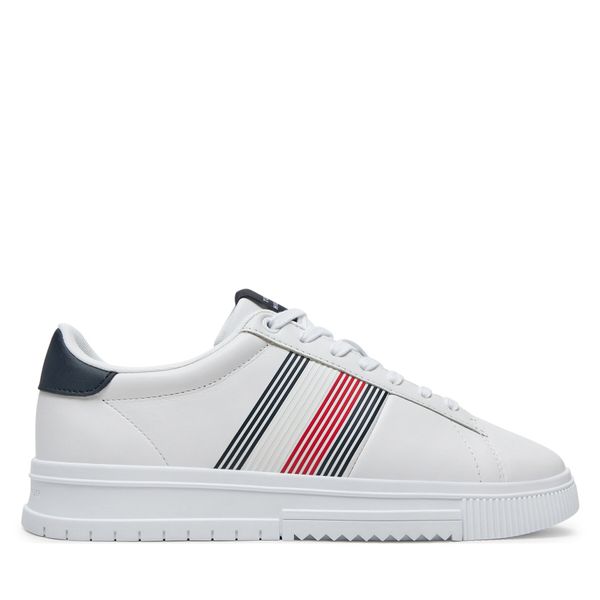 Tommy Hilfiger Сникърси Tommy Hilfiger Supercup Lth Seasonal FM0FM05129 Бял