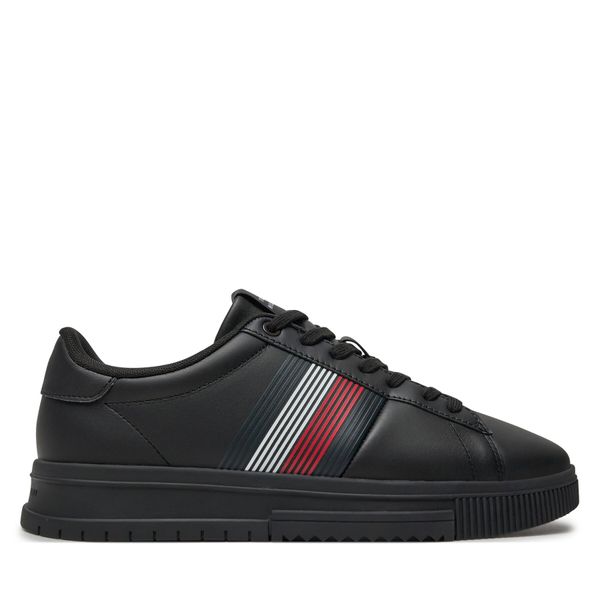 Tommy Hilfiger Сникърси Tommy Hilfiger Supercup Lth Seasonal FM0FM05129 Черен