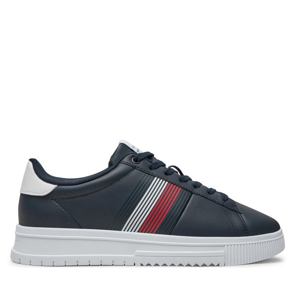 Tommy Hilfiger Сникърси Tommy Hilfiger Supercup Lth Seasonal FM0FM05129 Тъмносин