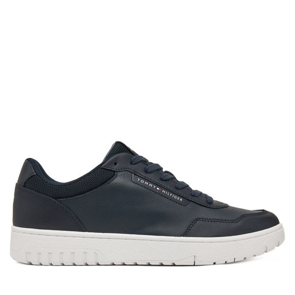 Tommy Hilfiger Сникърси Tommy Hilfiger Th Basket Core Lth Pinperf FM0FM05466 Тъмносин