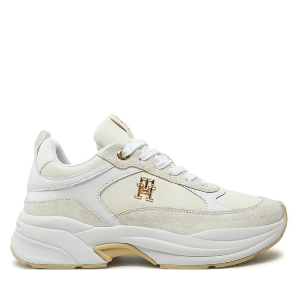 Tommy Hilfiger Сникърси Tommy Hilfiger Th Chunky Feminine Runner FW0FW08616 Екрю