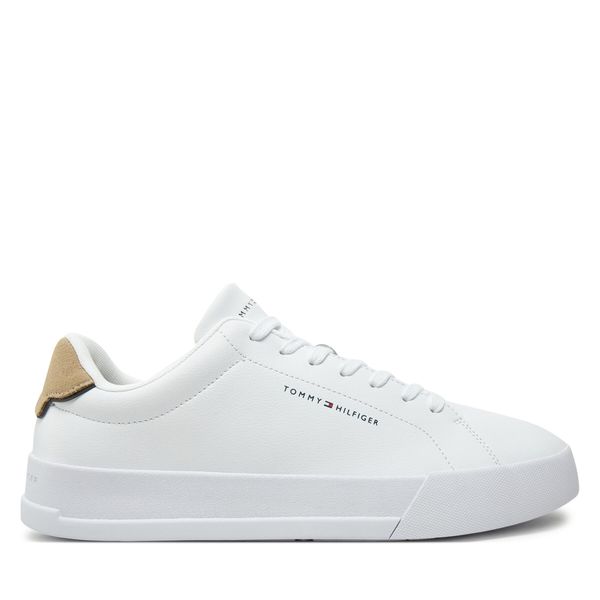 Tommy Hilfiger Сникърси Tommy Hilfiger Th Court Lth Detail Ess FM0FM05367 Бял