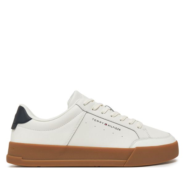 Tommy Hilfiger Сникърси Tommy Hilfiger Th Court Mix Lth FM0FM05489 Бял