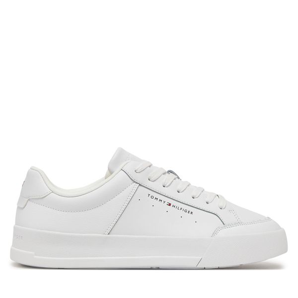 Tommy Hilfiger Сникърси Tommy Hilfiger Th Court Mix Lth FM0FM05489 Бял