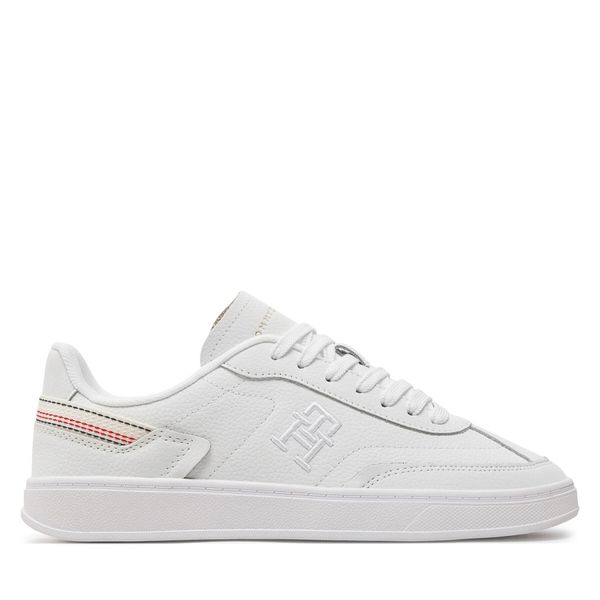 Tommy Hilfiger Сникърси Tommy Hilfiger Th Heritage Court Sneaker Strps FW0FW08284 Бял