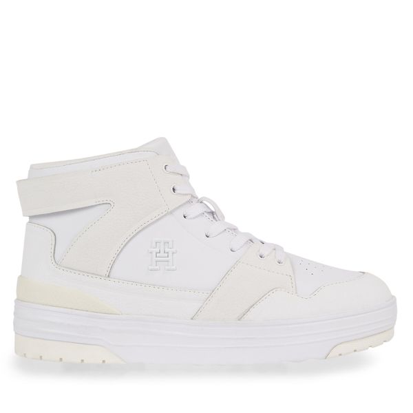 Tommy Hilfiger Сникърси Tommy Hilfiger Th Hi Basket Sneaker FW0FW07308 Бял