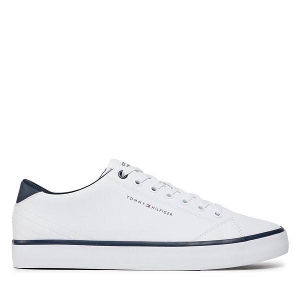 Tommy Hilfiger Сникърси Tommy Hilfiger Th Hi Vulc Core Low Leather FM0FM05041 Бял