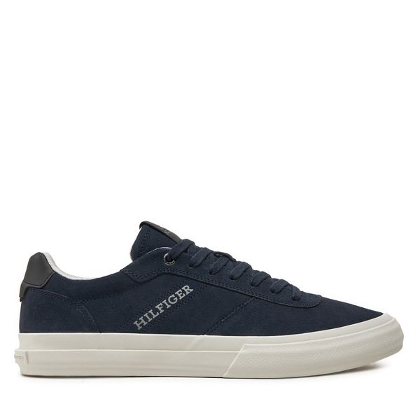 Tommy Hilfiger Сникърси Tommy Hilfiger Th Hi Vulc Low Street Suede FM0FM05112 Тъмносин