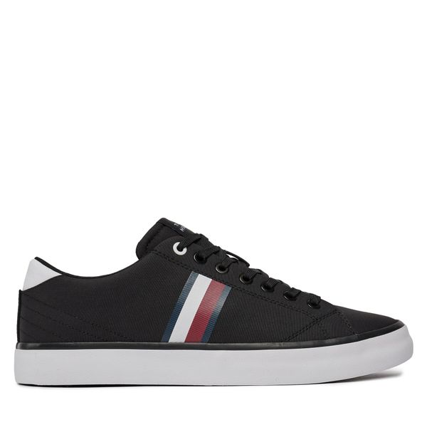 Tommy Hilfiger Сникърси Tommy Hilfiger Th Hi Vulc Low Stripes Mesh FM0FM04946 Черен