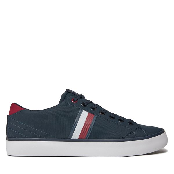 Tommy Hilfiger Сникърси Tommy Hilfiger Th Hi Vulc Low Stripes Mesh FM0FM04946 Син