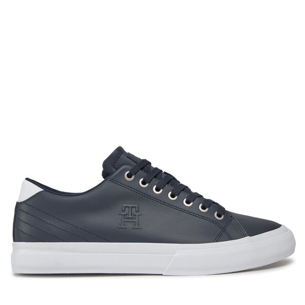 Tommy Hilfiger Сникърси Tommy Hilfiger Th Hi Vulc Street Low Lth Ess FM0FM04896 Син