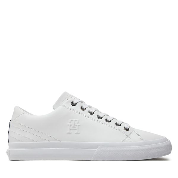 Tommy Hilfiger Сникърси Tommy Hilfiger Th Hi Vulc Street Low Lth FM0FM05111 Бял