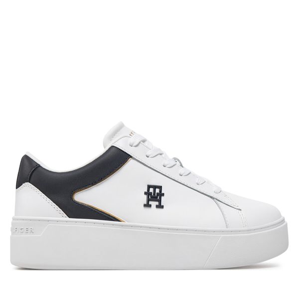 Tommy Hilfiger Сникърси Tommy Hilfiger Th Platform Court Sneaker FW0FW07910 Бял