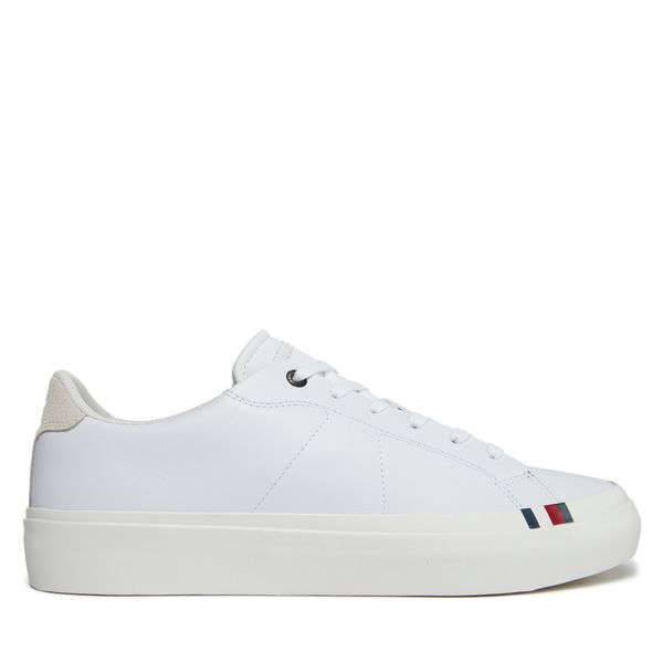 Tommy Hilfiger Сникърси Tommy Hilfiger Thick Vulc Low Premium Lth FM0FM04881 Бял