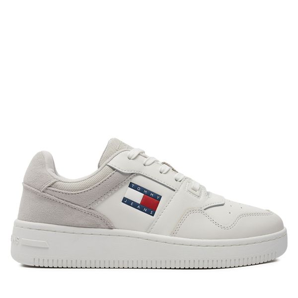 Tommy Jeans Сникърси Tommy Jeans Retro Basket Mix Media EN0EN02653 Бял