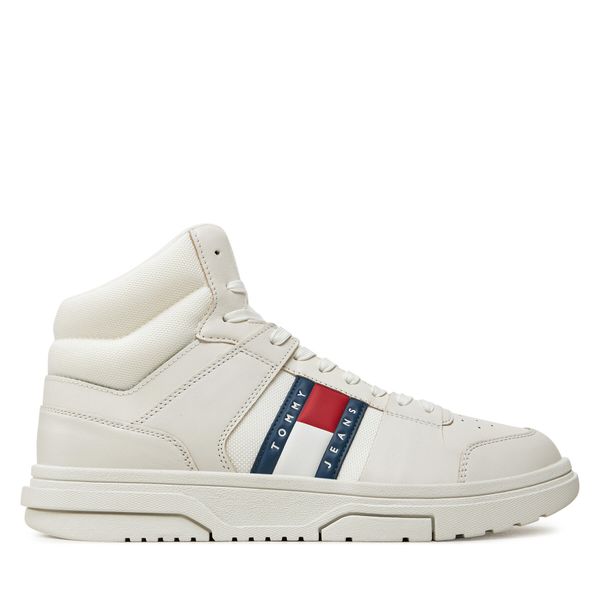 Tommy Jeans Сникърси Tommy Jeans The Brooklyn Mix Mat Mid EM0EM01458 Бял