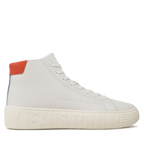 Tommy Jeans Сникърси Tommy Jeans Tjm Outsole Mid Cut EM0EM01218 Бял