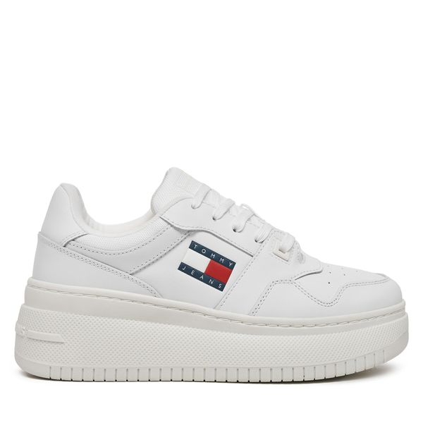 Tommy Jeans Сникърси Tommy Jeans Tjw Retro Basket Flatform Ess EN0EN02506 Бял