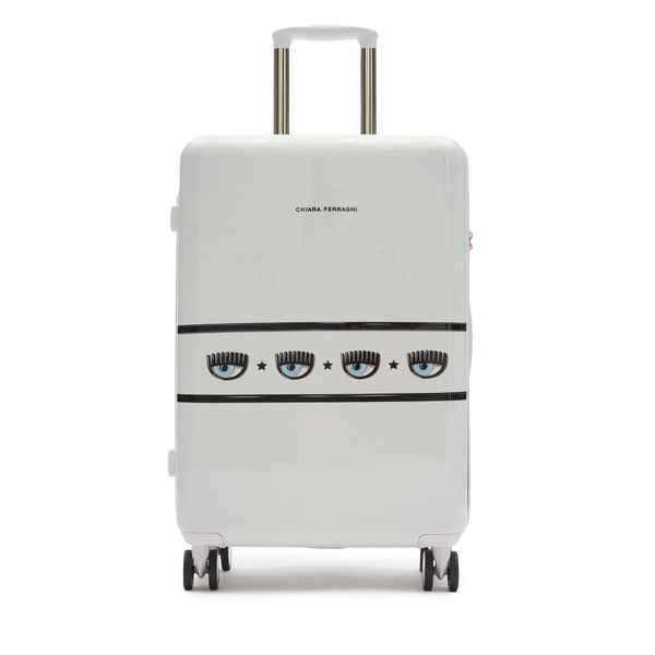 Chiara Ferragni Среден куфар Chiara Ferragni 76SB0LA2 Бял