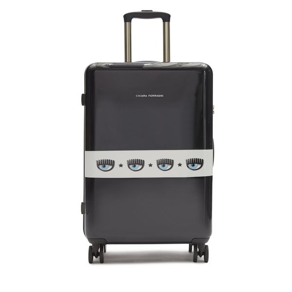Chiara Ferragni Среден куфар Chiara Ferragni 76SB0LA2 Черен