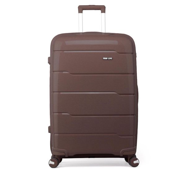 Semi Line Среден куфар Semi Line T5792-2 Кафяв