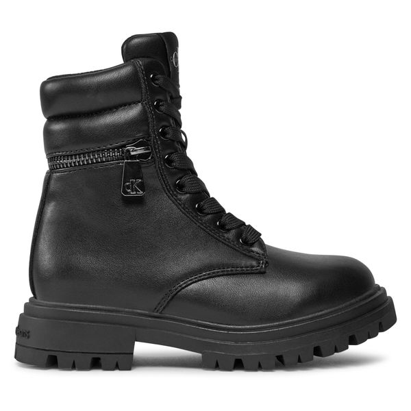 Calvin Klein Jeans Туристически oбувки Calvin Klein Jeans Lace-Up Bootie V3A5-80687-1355 M Черен