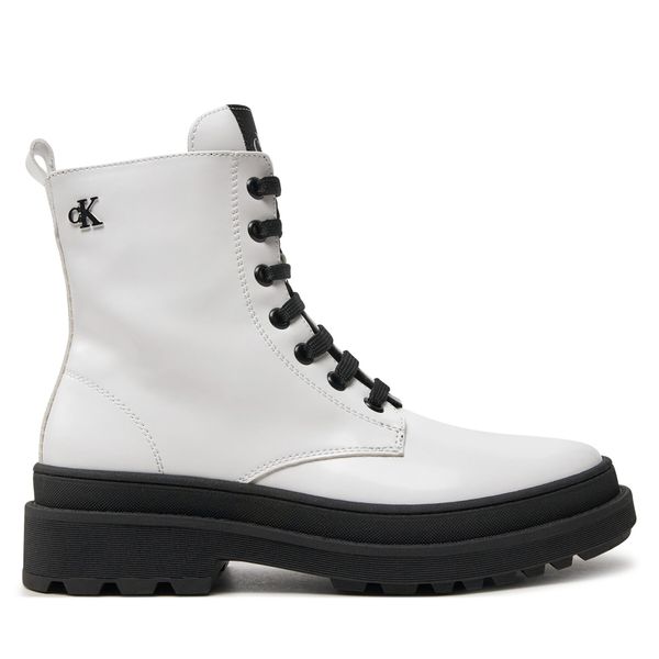 Calvin Klein Jeans Туристически oбувки Calvin Klein Jeans Lace-Up Bootie V4A5-81031-1453 S Бял