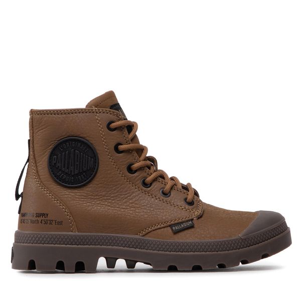 Palladium Туристически oбувки Palladium Pampa Hi Supply Lth 77963-230-M Кафяв