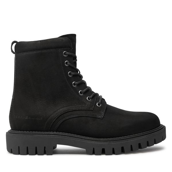 Tommy Hilfiger Туристически oбувки Tommy Hilfiger Casual Hilfiger Chunk Z Nbk Boot FM0FM05149 Черен