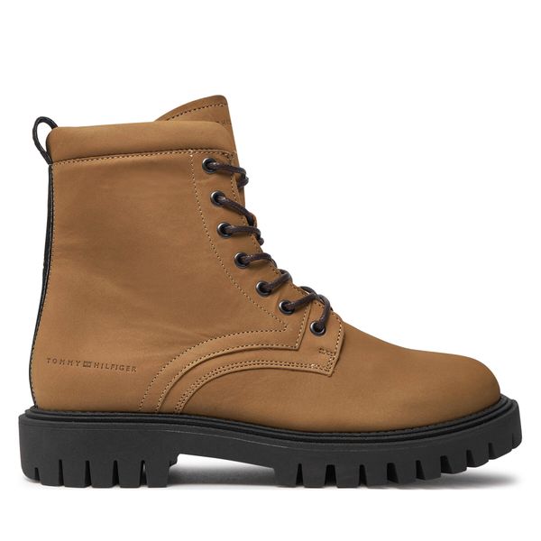 Tommy Hilfiger Туристически oбувки Tommy Hilfiger Casual Hilfiger Chunk Z Nbk Boot FM0FM05149 Кафяв