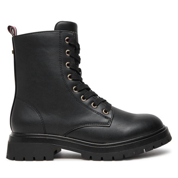 Tommy Hilfiger Туристически oбувки Tommy Hilfiger Lace-Up Bootie T3A5-33569-1351 S Черен