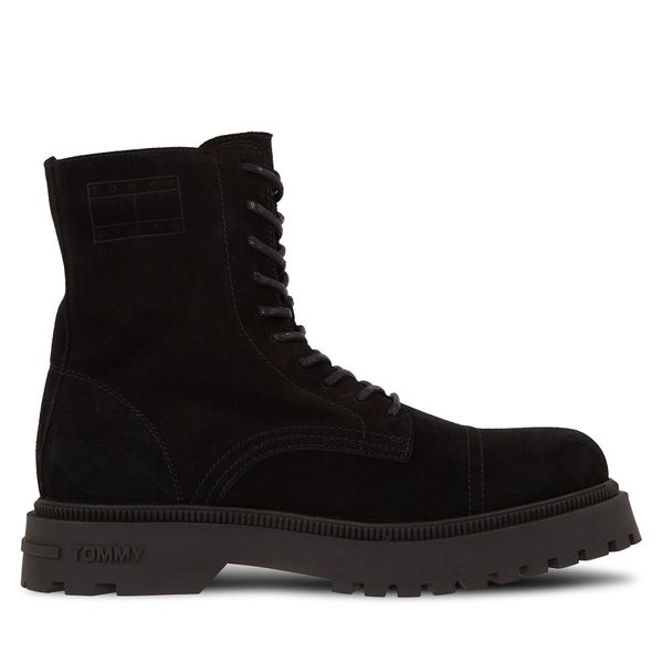 Tommy Jeans Туристически oбувки Tommy Jeans Tjm Casual Boot Suede EM0EM01336 Черен