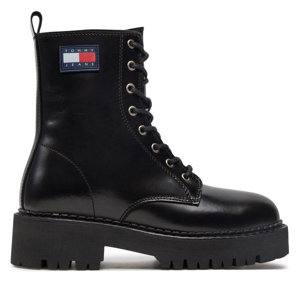 Tommy Jeans Туристически oбувки Tommy Jeans Urban Tommy Jeans Lace Up Boot EN0EN01995 Черен