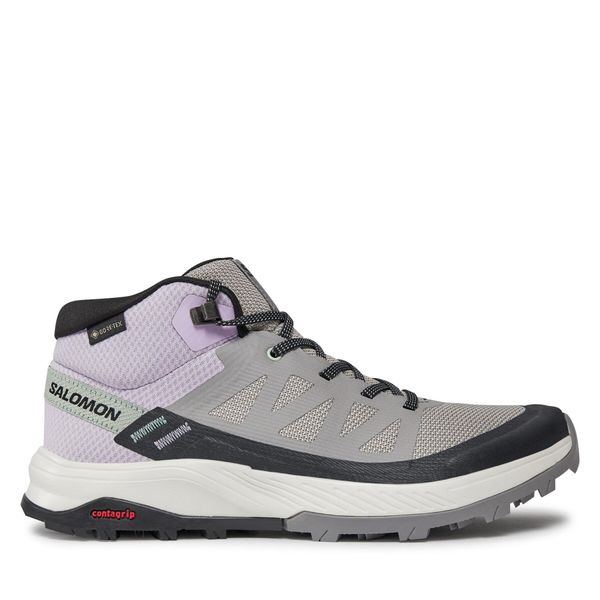 Salomon Туристически Salomon Outrise Mid GORE-TEX L47160600 Сив