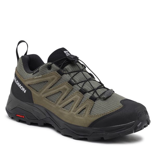 Salomon Туристически Salomon X Ward Leather GORE-TEX L47182200 Зелен