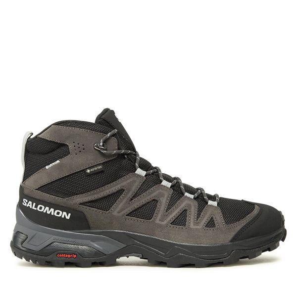 Salomon Туристически Salomon X Ward Leather Mid GORE-TEX L47181700 Сив