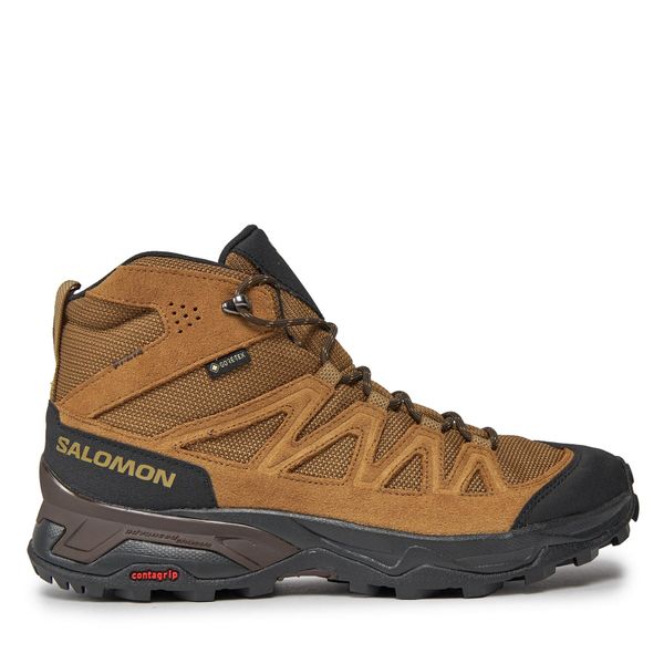 Salomon Туристически Salomon X Ward Leather Mid GORE-TEX L47181800 Кафяв
