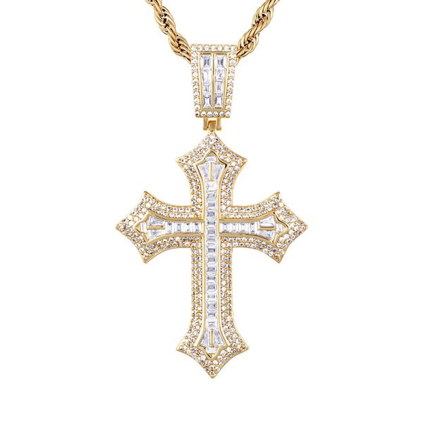 ICED STUFF Висулка ICED STUFF 2pac Cross Златист