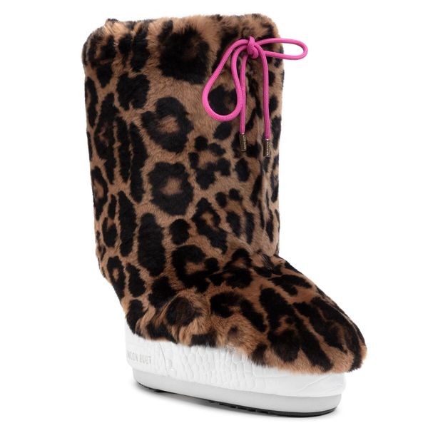 Moon Boot Връхно отоплящо кожухче за обувки Moon Boot Cover Rex Rabbit 140C0V04001 Print Jaguar