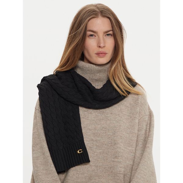 Coach Зимен шал Coach 29CO100294 Черен