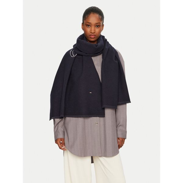 Tommy Hilfiger Зимен шал Tommy Hilfiger Logo AW0AW17352 Тъмносин