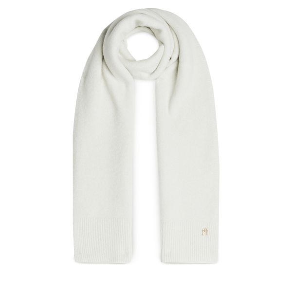 Tommy Hilfiger Зимен шал Tommy Hilfiger Luxe AW0AW16646 Бял