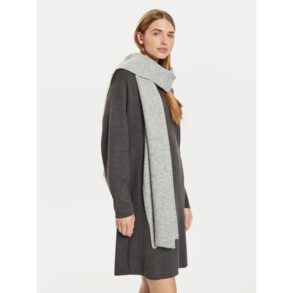 Tommy Hilfiger Зимен шал Tommy Hilfiger Luxe AW0AW16646 Сив