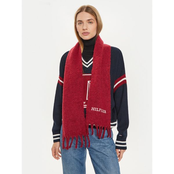 Tommy Hilfiger Зимен шал Tommy Hilfiger Monotype AU0AU01935 Бордо