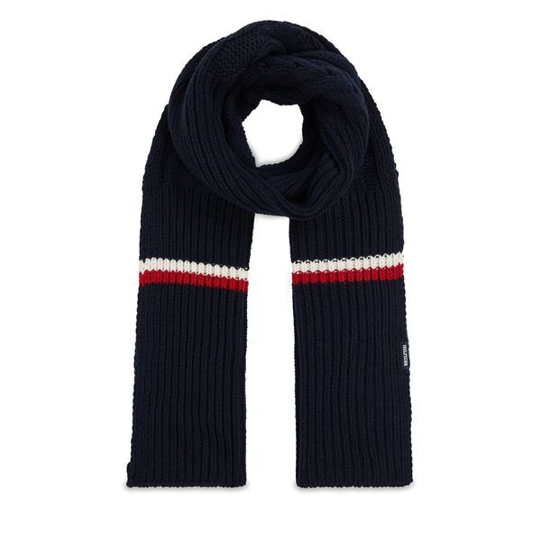 Tommy Hilfiger Зимен шал Tommy Hilfiger Monotype Chunky Knit Scarf AM0AM11507 Space Blue DW6